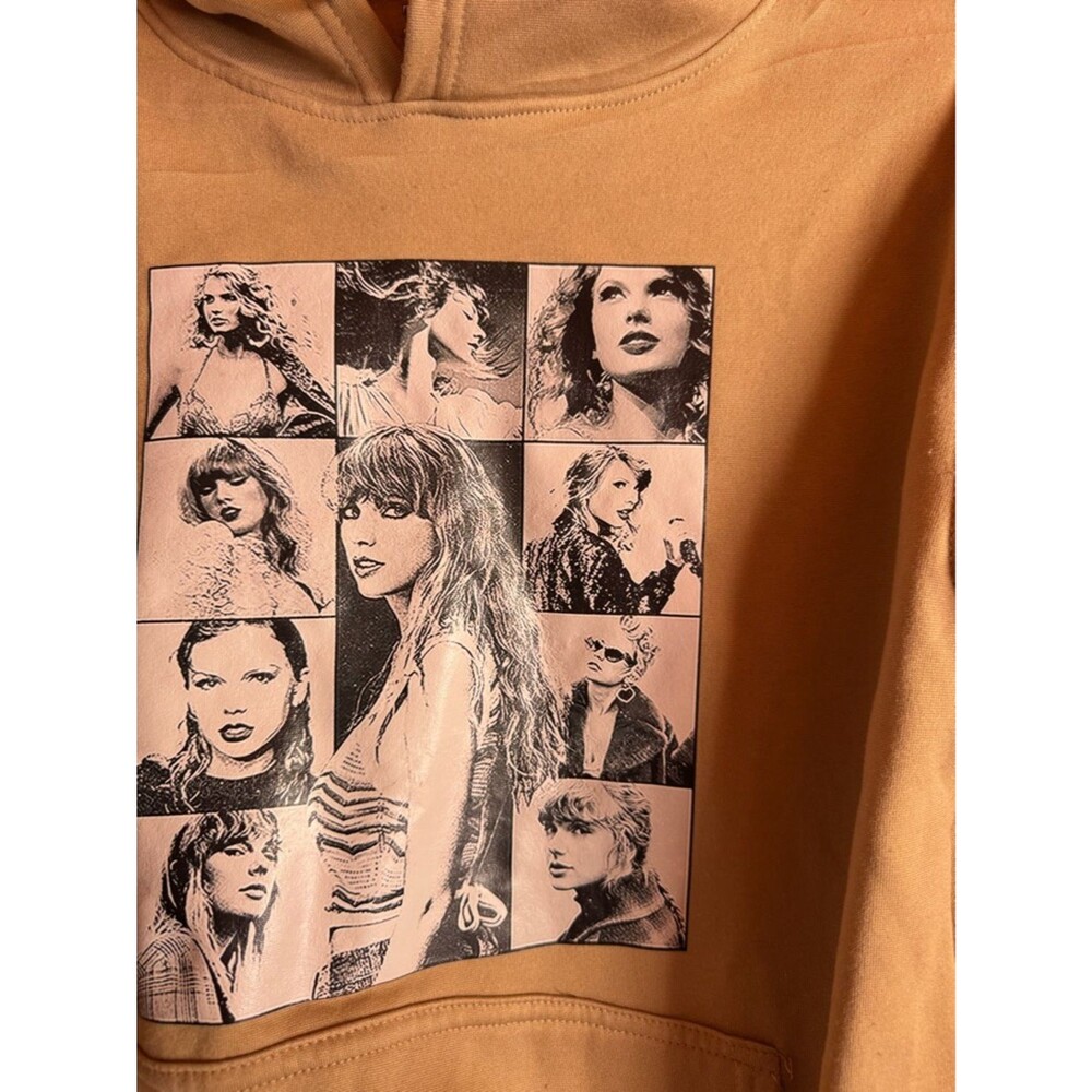 Taylor Swift Eras Tour Inspired Hoodie Graphic Sweatshirt Beige Medium - Picture 2 of 6